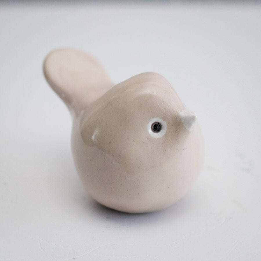 Small Ceramic Bird - Baby Pink - sarahbrabbin
