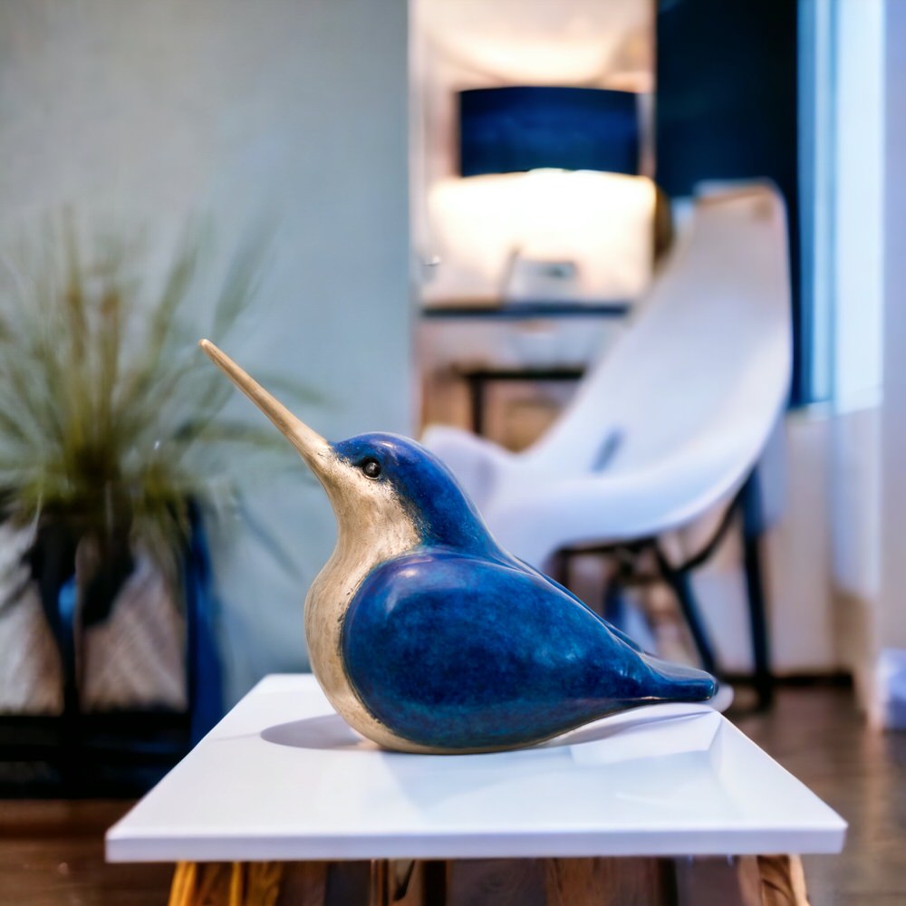 Large Bronze Kingfisher Sculpture - Cast to order - sarahbrabbin