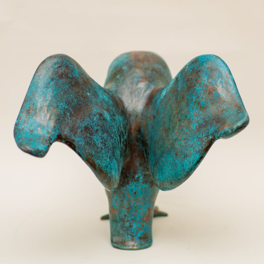 Large Bronze Owl Sculpture - sarahbrabbin