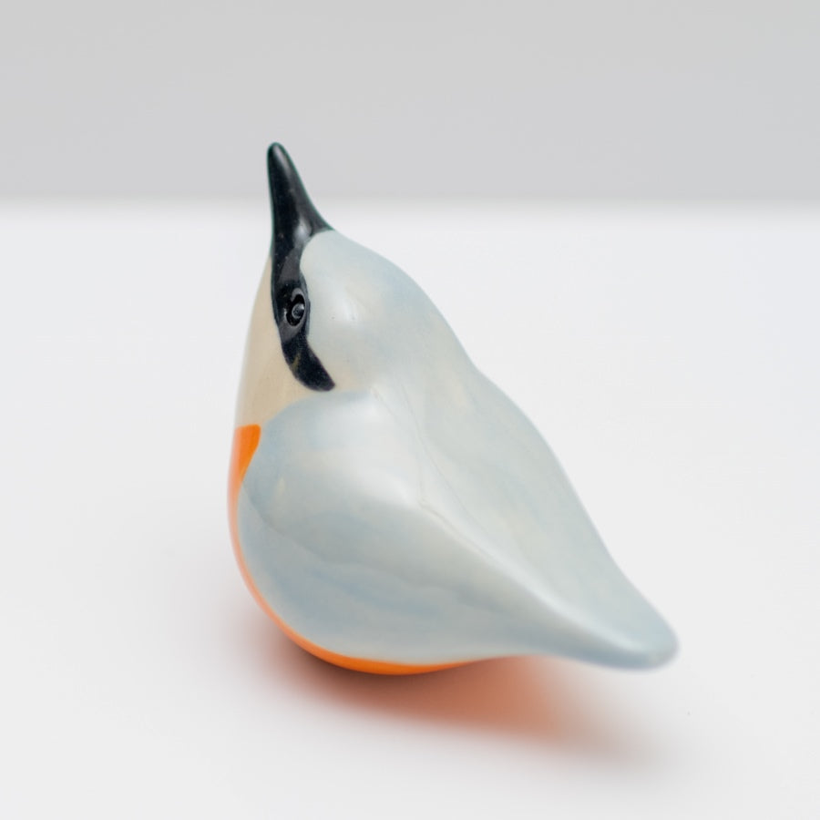 Small Ceramic Nuthatch Sculpture - sarahbrabbin