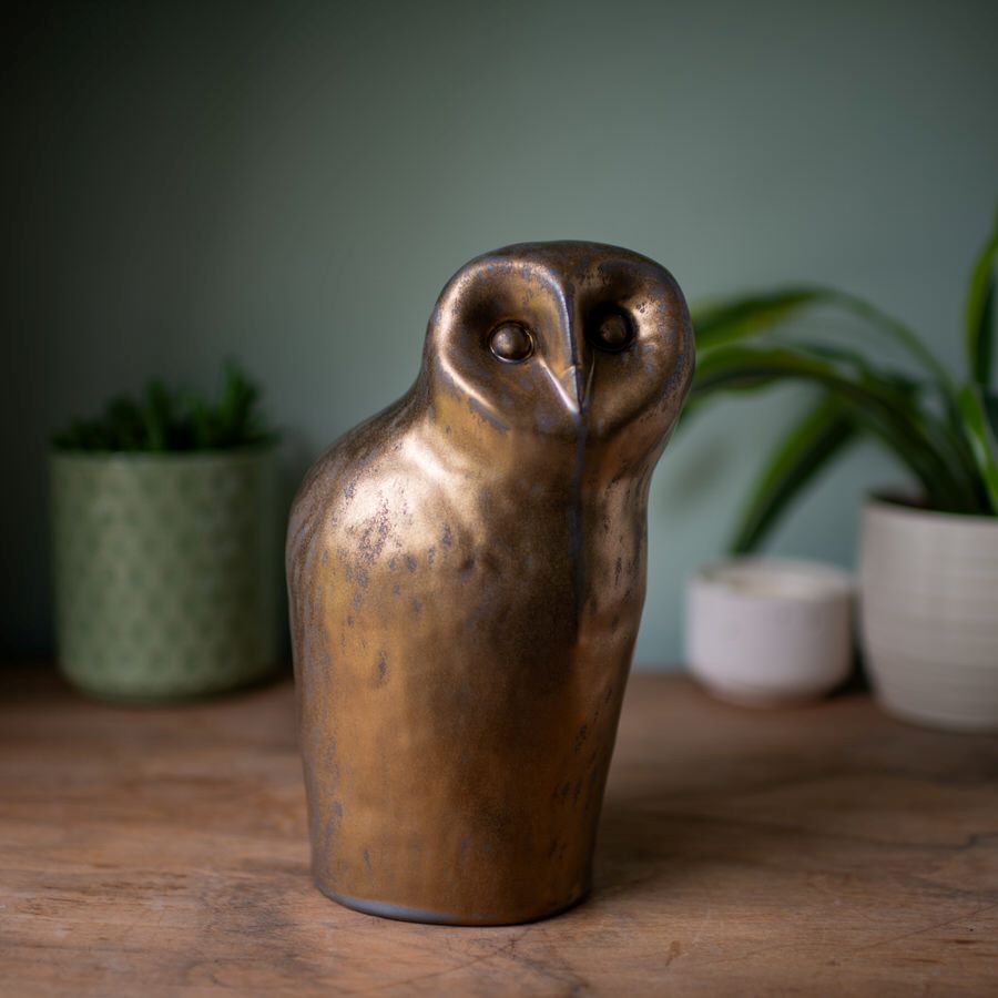 Large Ceramic Owl Sculpture - sarahbrabbin