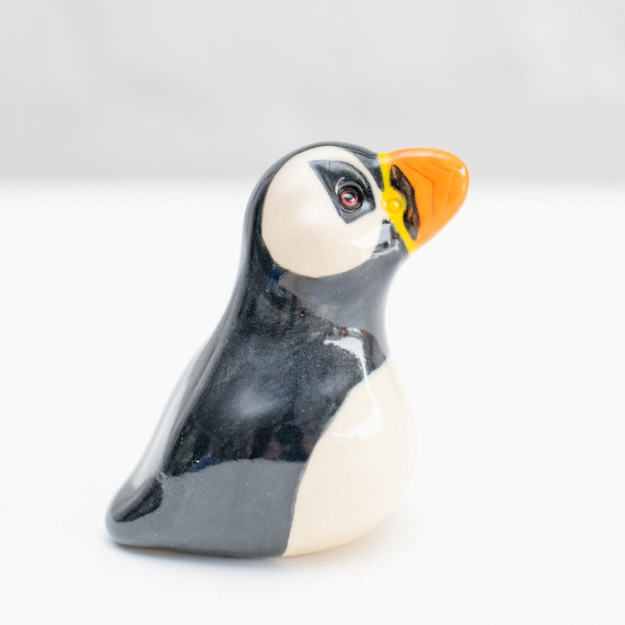 Pottery Puffin Sculpture