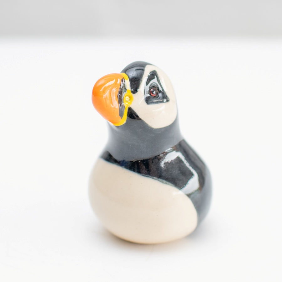 Pottery Puffin Sculpture
