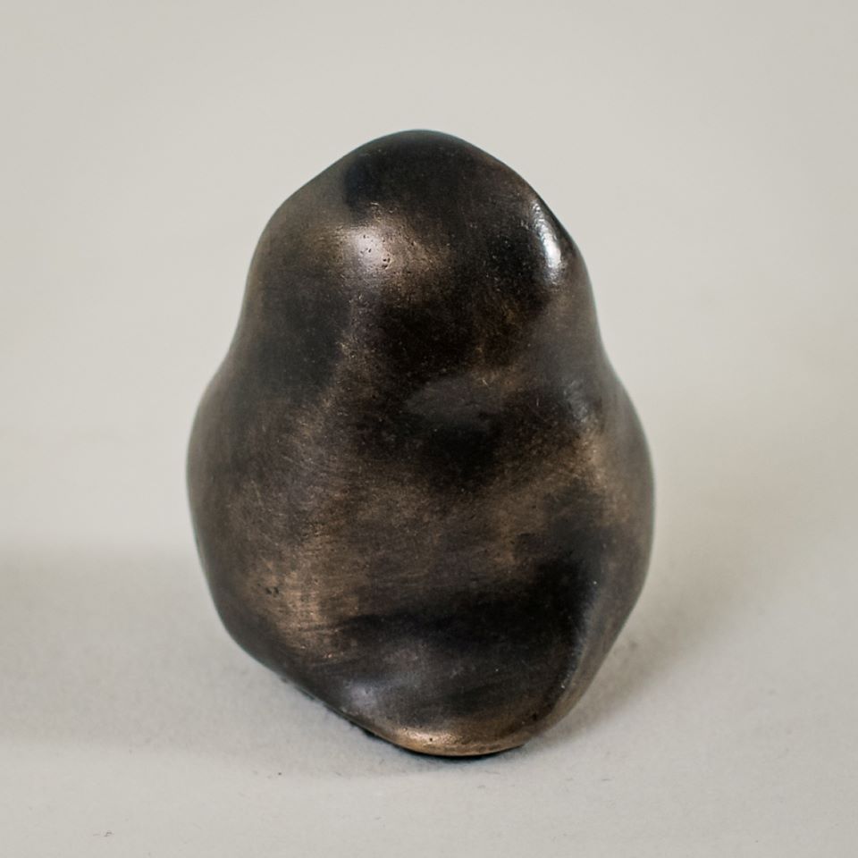 Bronze black owl statue - sarahbrabbin