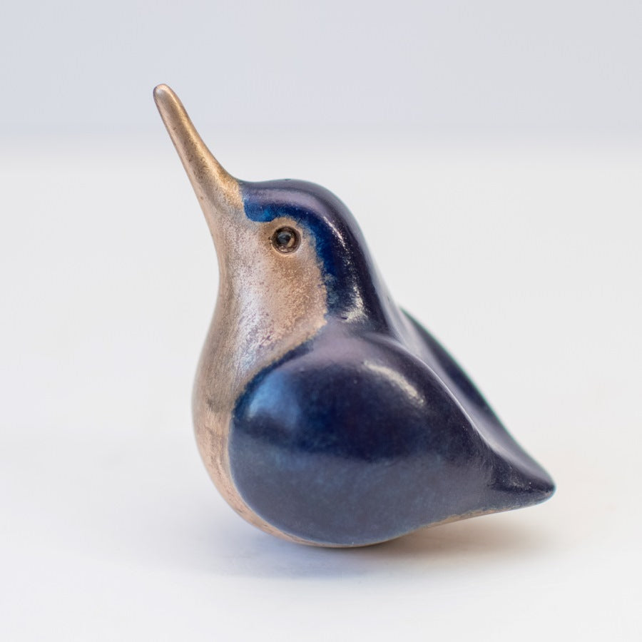 Small foundry bronze Kingfisher sculpture - sarahbrabbin