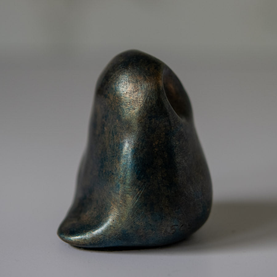Foundry cast bronze little owl sculpture - sarahbrabbin