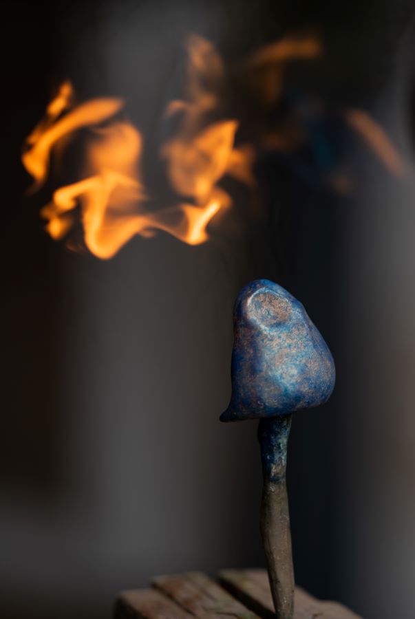 Bronze black owl statue - sarahbrabbin