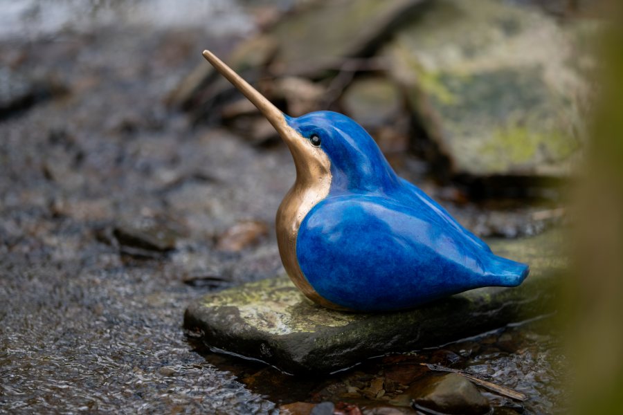 Large Bronze Kingfisher Sculpture - Cast to order - sarahbrabbin