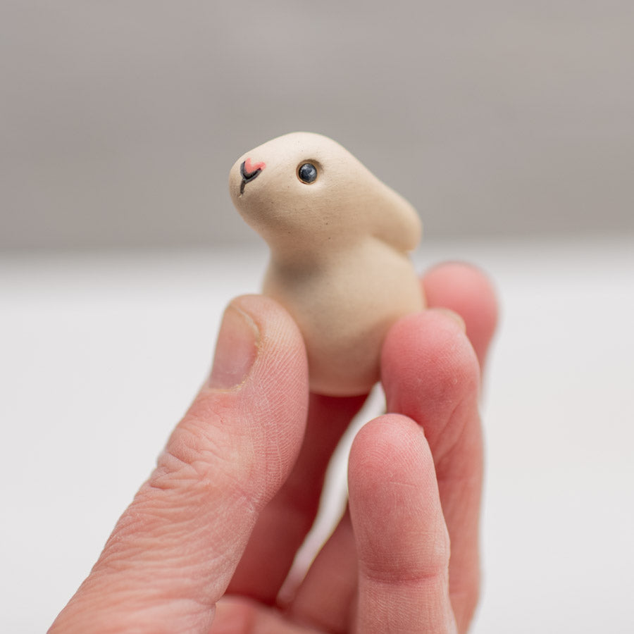 Small Ceramic Bobbly Bunny & Baby - sarahbrabbin
