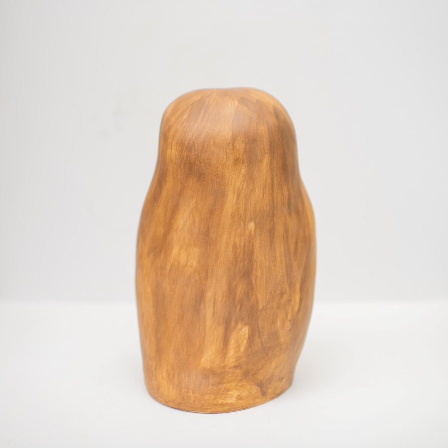 Large Clay Barn Owl Sculpture - sarahbrabbin