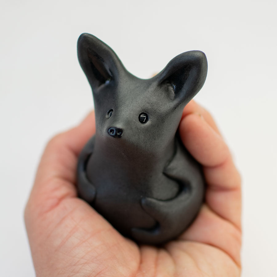 Bat figurine - Long Eared Batty - sarahbrabbin