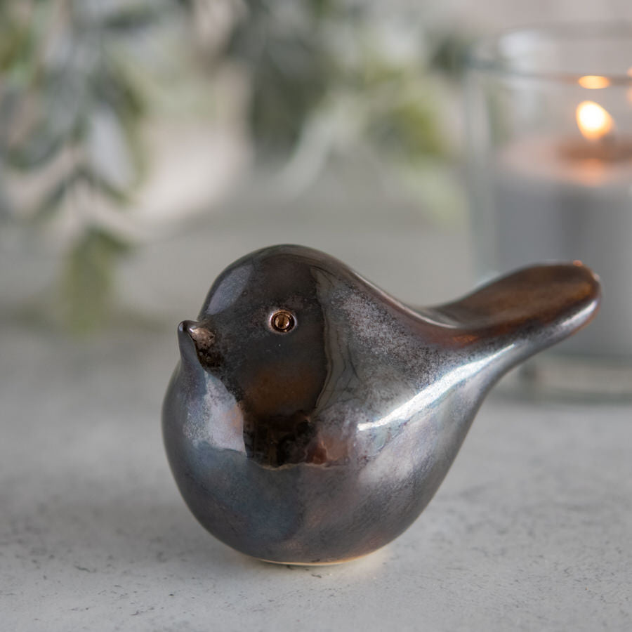 Metallic Ceramic Bird - sarahbrabbin