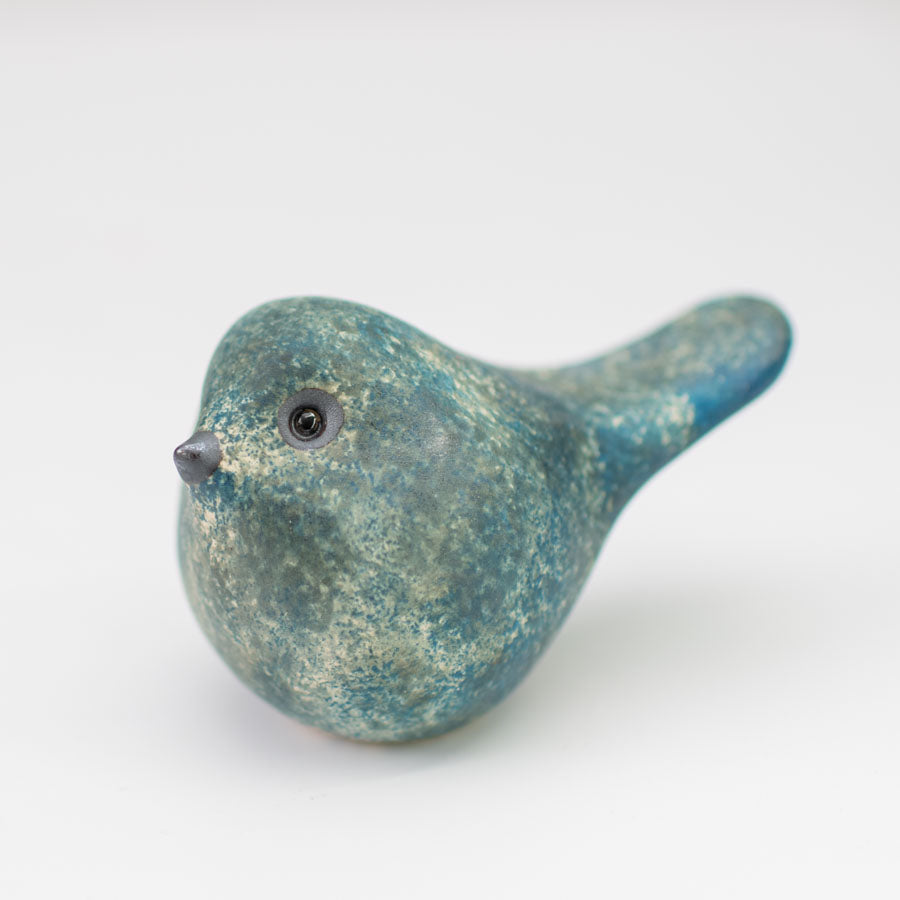Mossy Joyful Ceramic Bird - sarahbrabbin