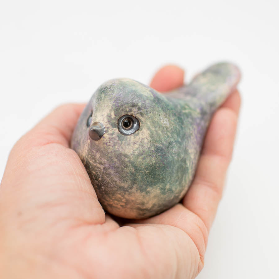 Joyful Ceramic Bird - Heather - sarahbrabbin