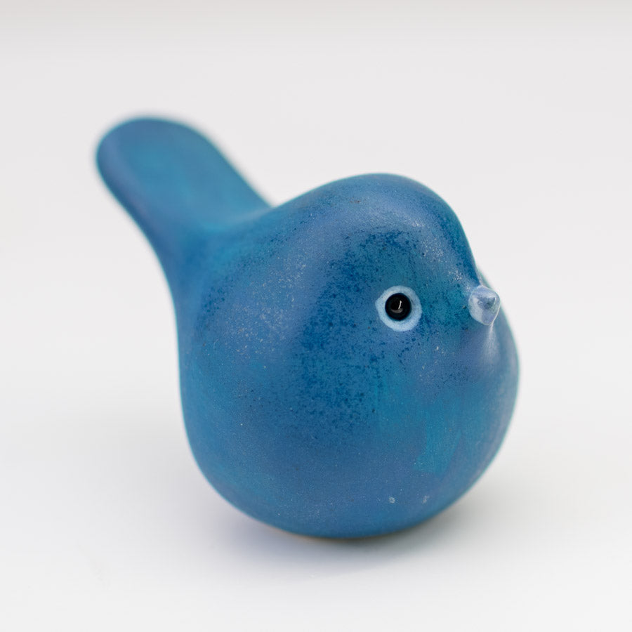 Small Ceramic Bird - Sea Blue - sarahbrabbin