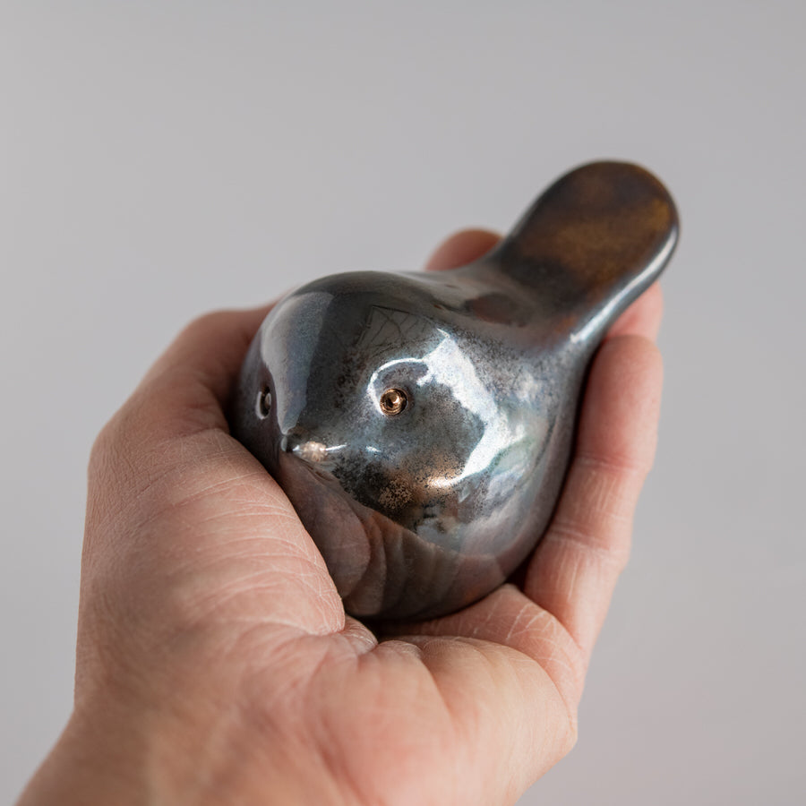 Metallic Ceramic Bird - sarahbrabbin
