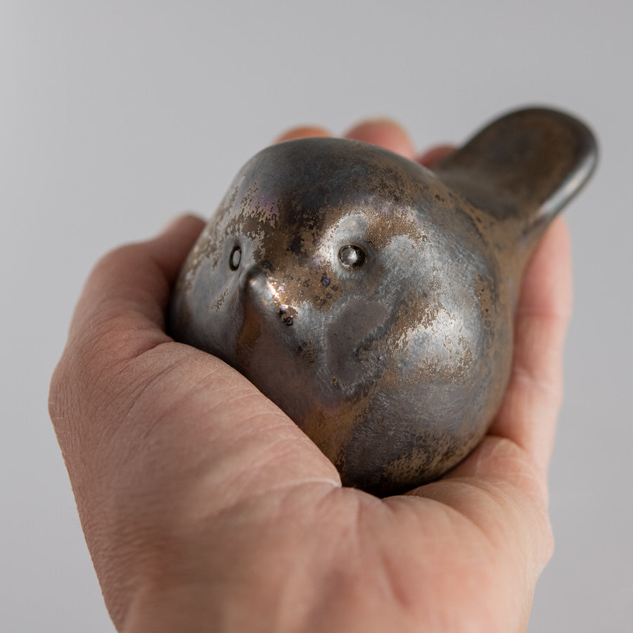 Bronze Glaze Ceramic Bird - sarahbrabbin