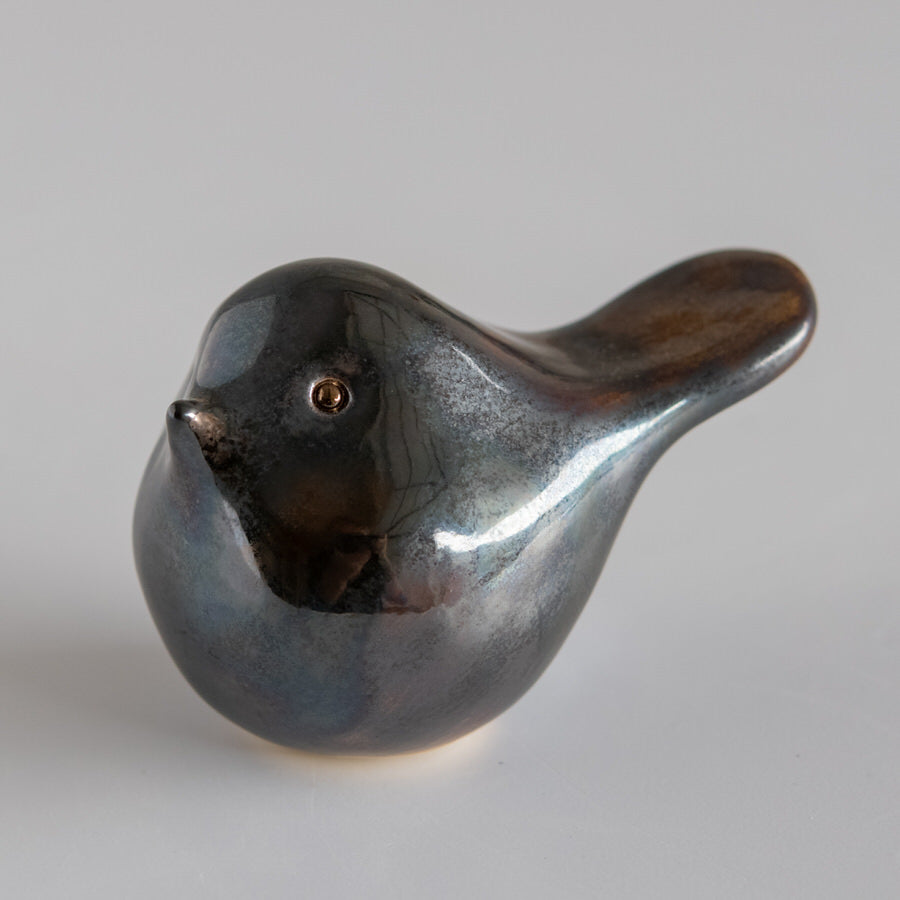 Metallic Ceramic Bird - sarahbrabbin