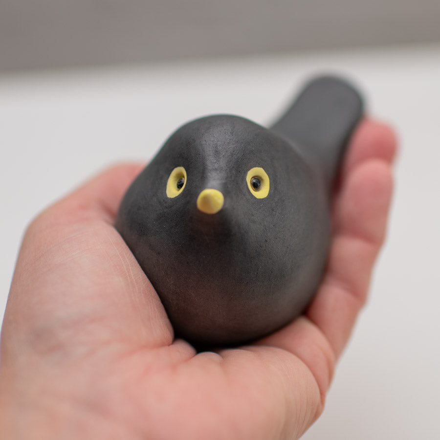 Ceramic Blackbird and Chick - sarahbrabbin