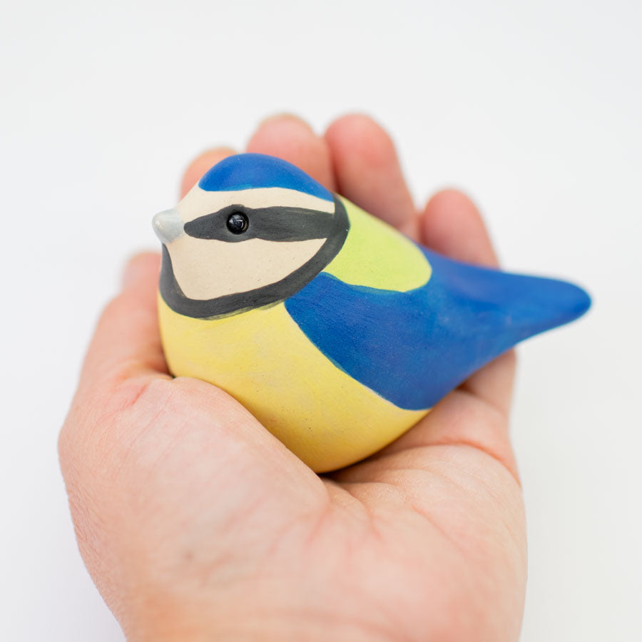 Small Ceramic Blue Tit - sarahbrabbin
