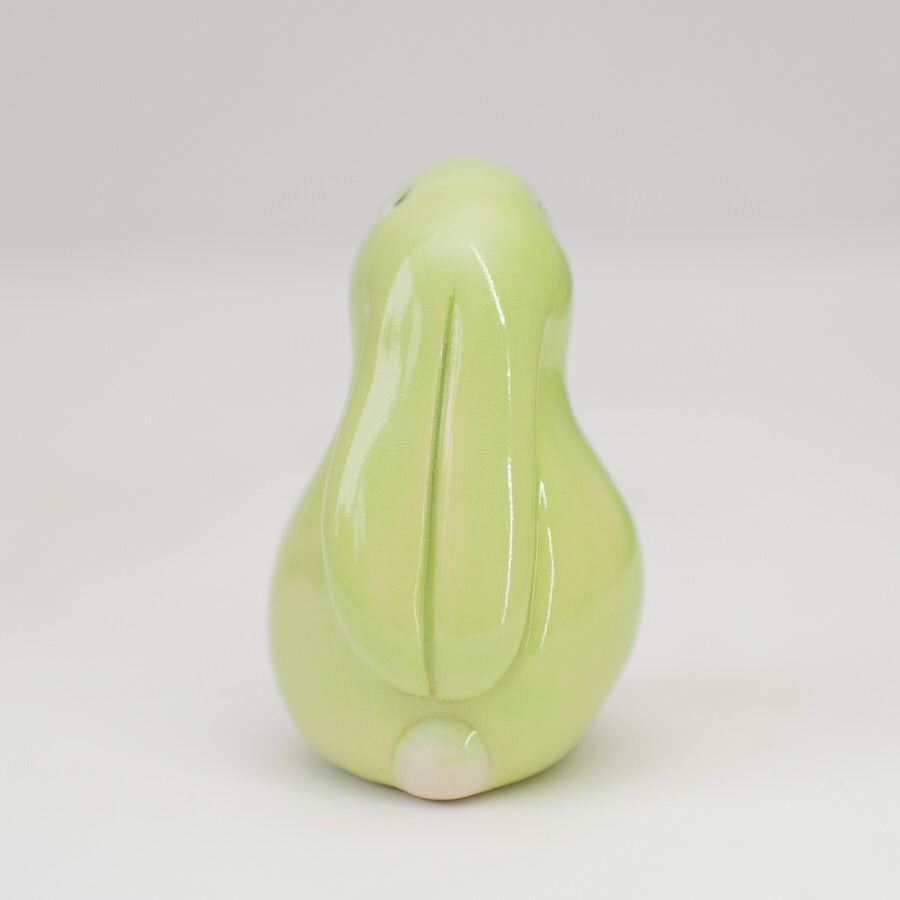 Small Ceramic Bunny - Minty Green - sarahbrabbin