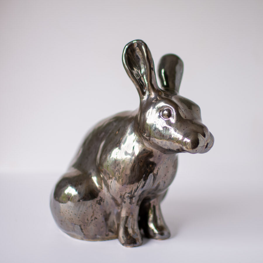 Large Ceramic Rabbit Sculpture - sarahbrabbin