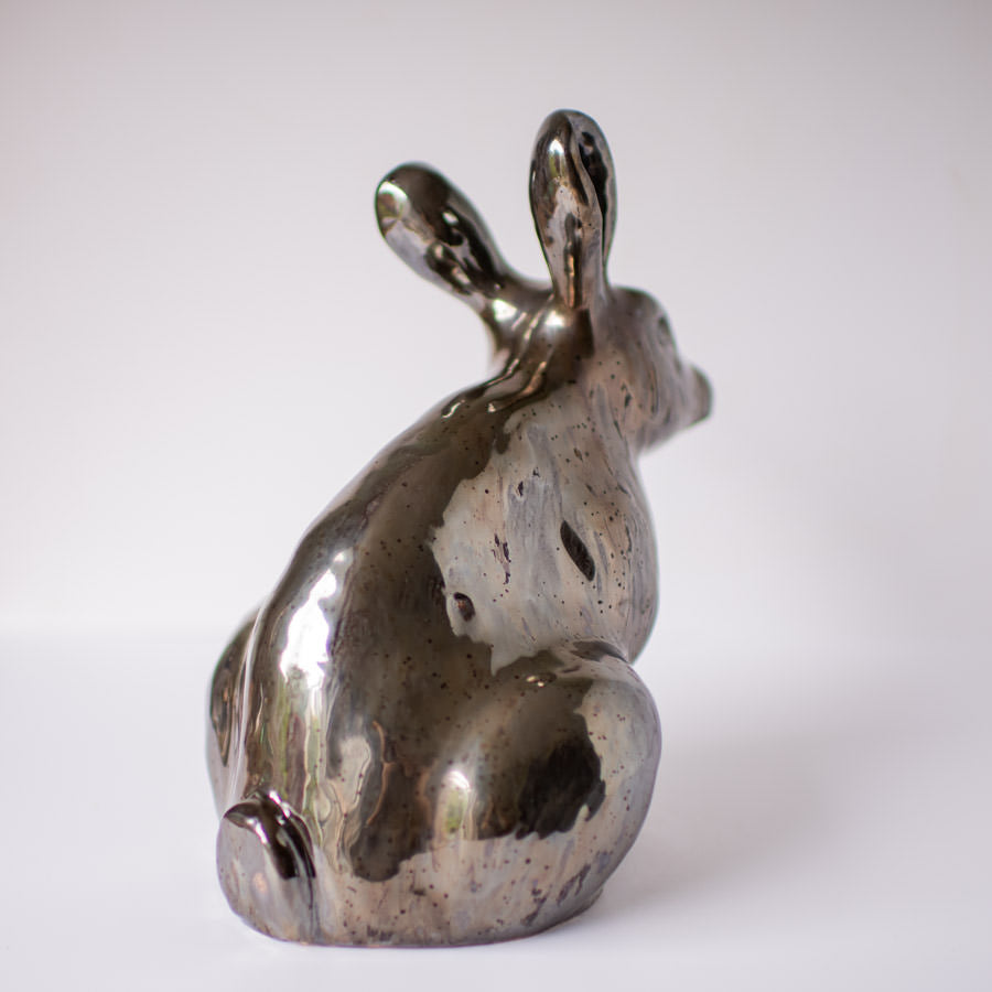Large Ceramic Rabbit Sculpture - sarahbrabbin