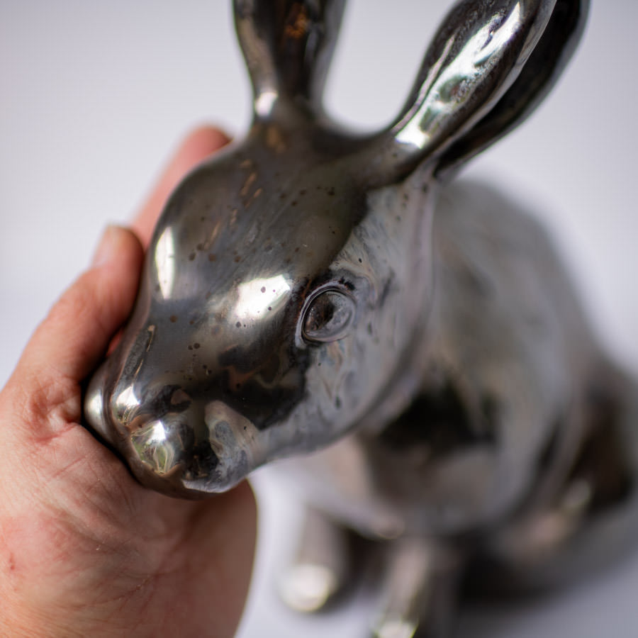 Large Ceramic Rabbit Sculpture - sarahbrabbin