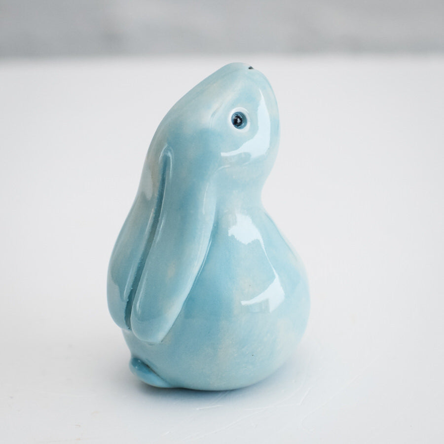 Small Ceramic Bunny - Sky Blue - sarahbrabbin