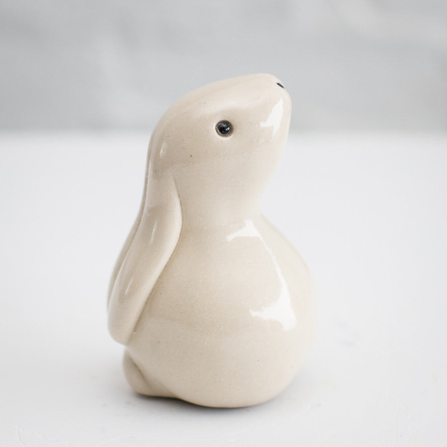 Small Ceramic Bunny - White - sarahbrabbin