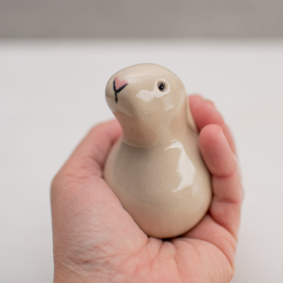 Small Ceramic Bobbly Bunny & Baby - sarahbrabbin