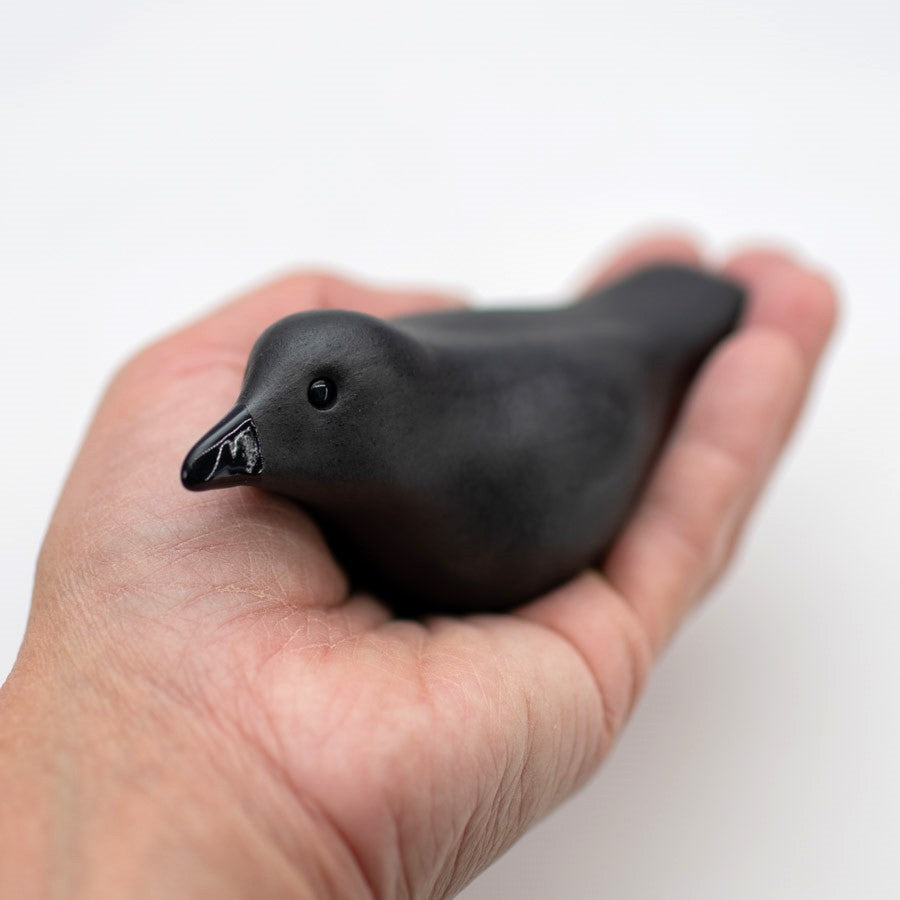 Small Ceramic Crow Sculpture - sarahbrabbin