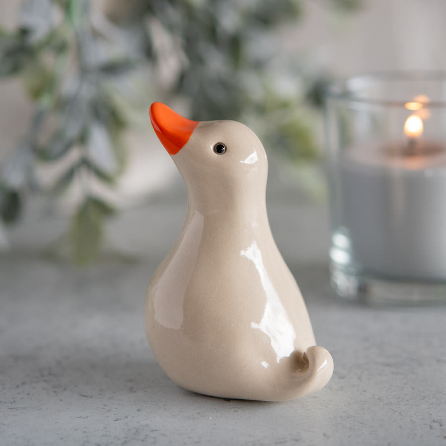 Joyful Ceramic Duck - sarahbrabbin