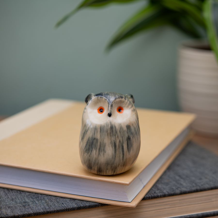 Ceramic Eagle Owl - sarahbrabbin