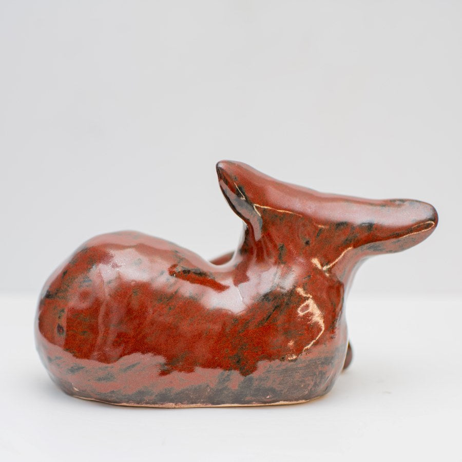 Large Ceramic Fox Sculpture - sarahbrabbin