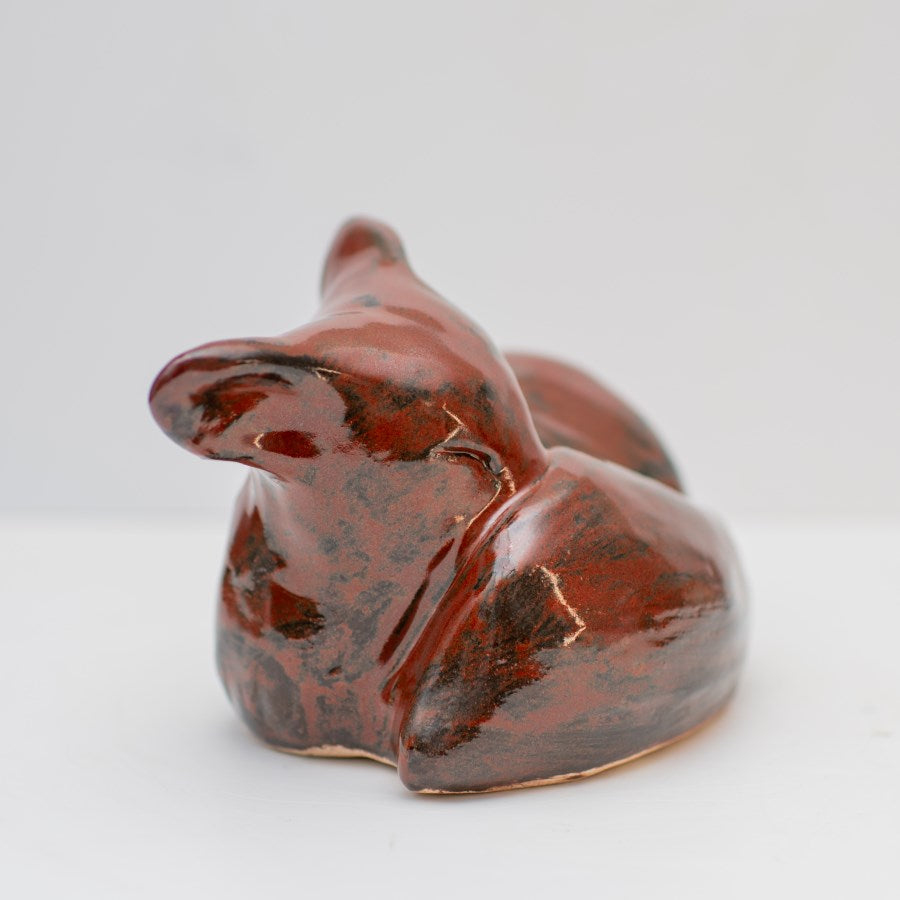 Large Ceramic Fox Sculpture - sarahbrabbin