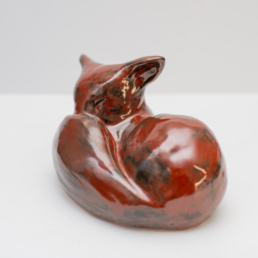 Large Ceramic Fox Sculpture - sarahbrabbin