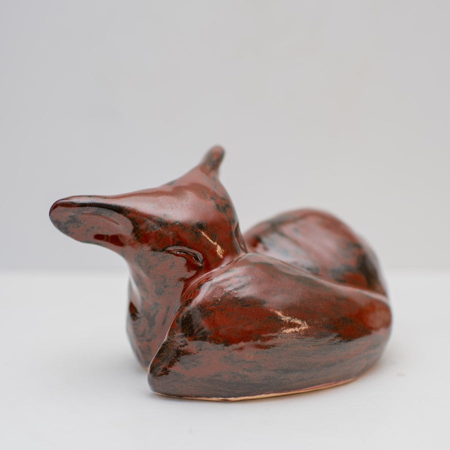 Large Ceramic Fox Sculpture - sarahbrabbin