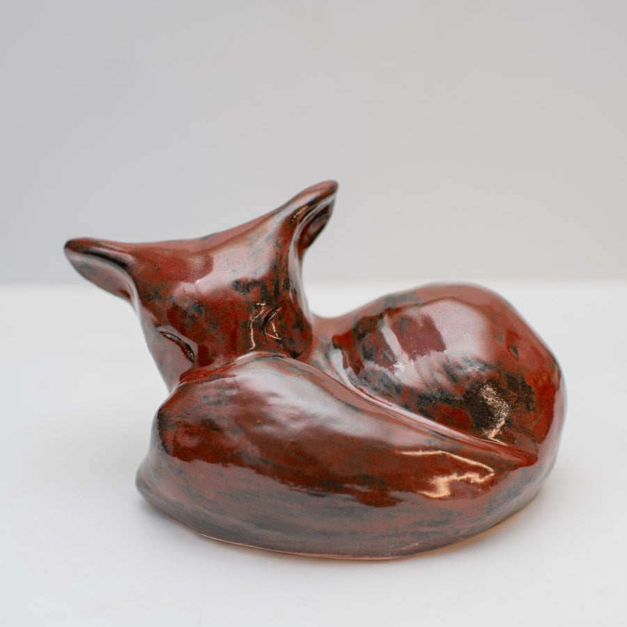 Large Ceramic Fox Sculpture - sarahbrabbin