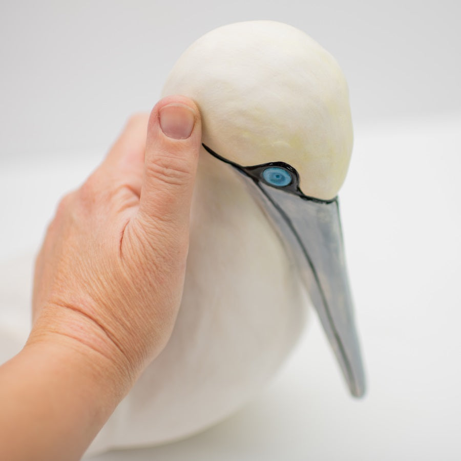 Clay Gannet Sculpture - sarahbrabbin