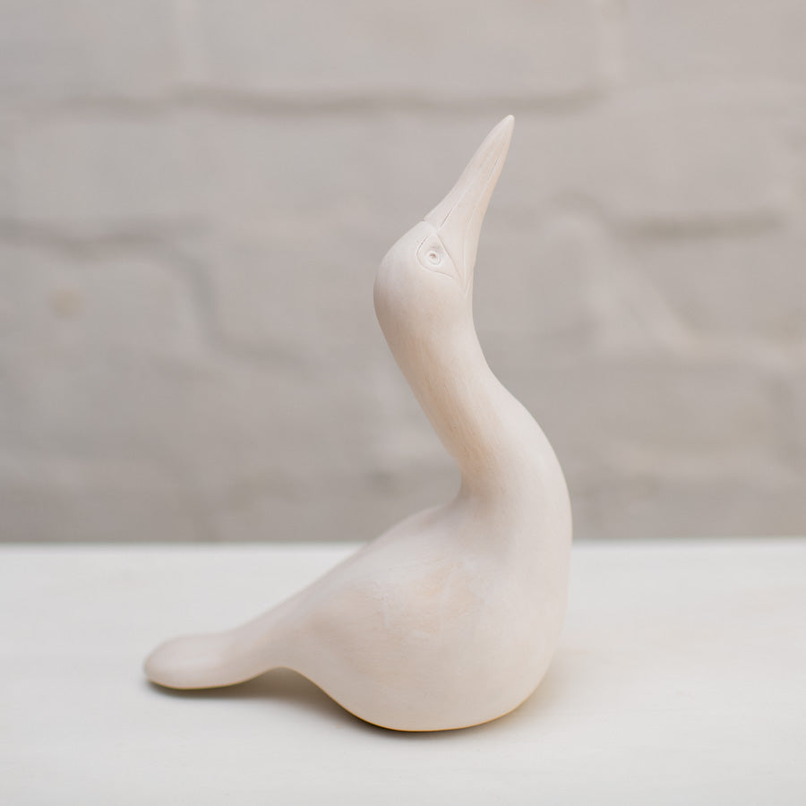 Medium Ceramic Gannet Sculpture - sarahbrabbin