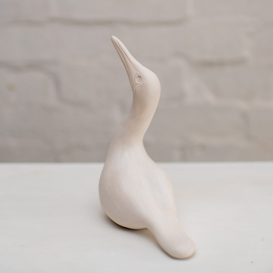 Medium Ceramic Gannet Sculpture - sarahbrabbin