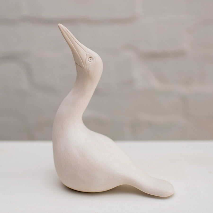 Medium Ceramic Gannet Sculpture - sarahbrabbin
