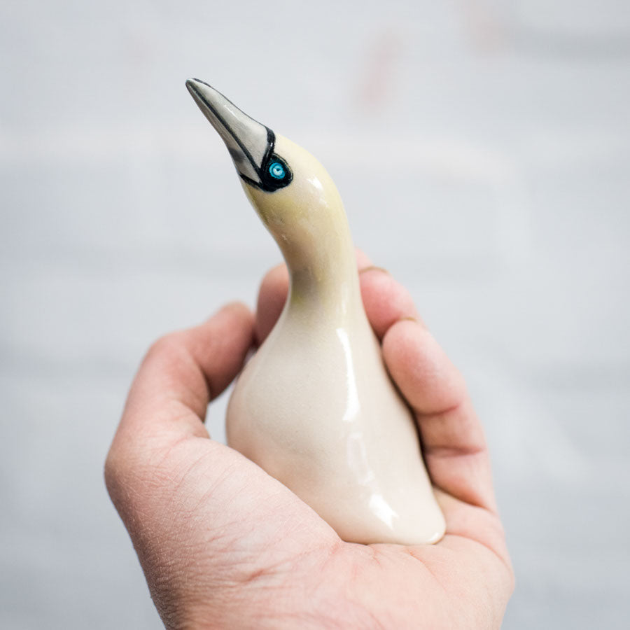 Ceramic Gannet Sculptures - Pair - sarahbrabbin
