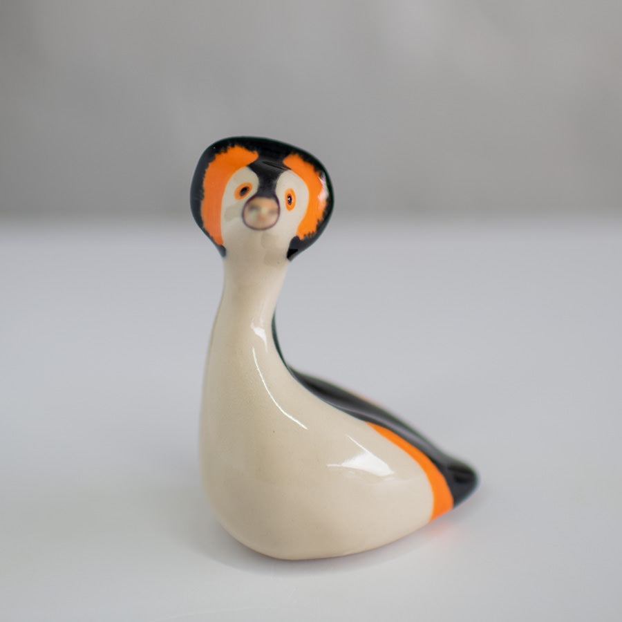 Ceramic Great Crested Grebe Sculpture - sarahbrabbin