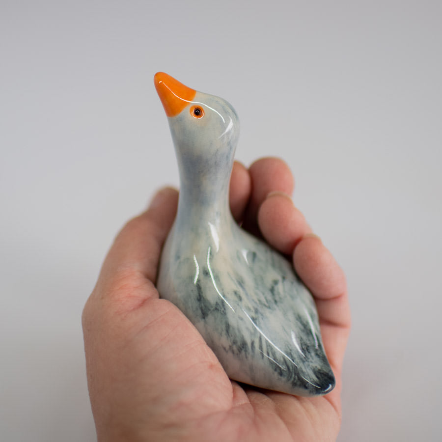 Small Grey Goose Ceramic - sarahbrabbin