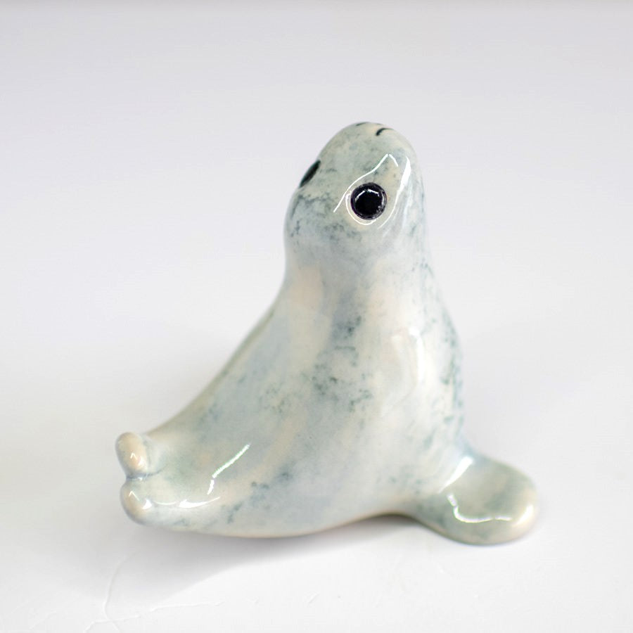 Small Ceramic Grey Seal - sarahbrabbin