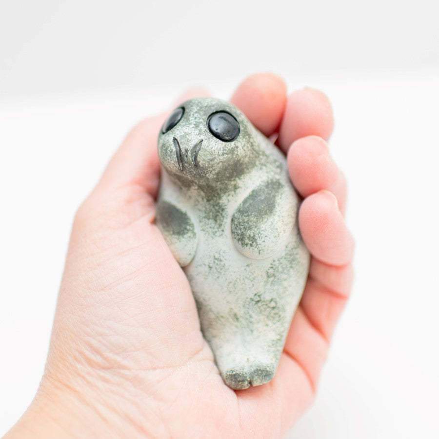 Small Ceramic Grey Seal Pup - sarahbrabbin