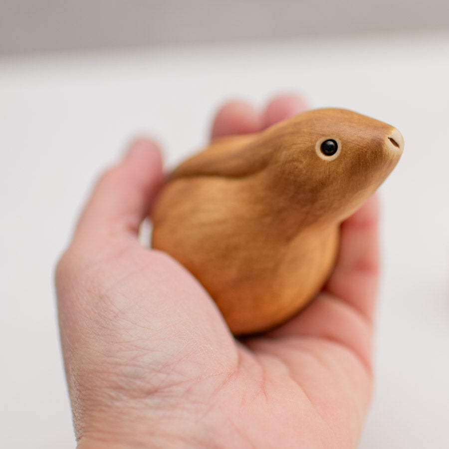 Small Ceramic Hare and Leveret Sculpture - sarahbrabbin
