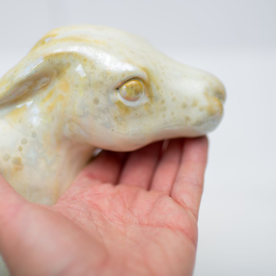 Large Ceramic Hare Sculpture - sarahbrabbin
